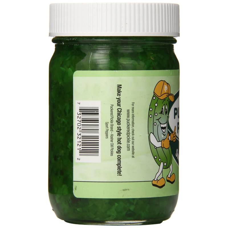 Puckered Pickle Relish, Sweet Green, 12.0 Ounce