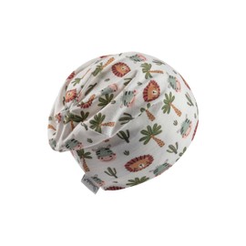 Sterntaler Beanie Safaritiere - Beanie Baby - Unisex Baby Hat Made of Flame Yarn Jersey with Safari Animals - Hat Protects the Head from the Sun - Lightweight Hat for Babies, ecru