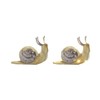 Creative Co-Op Fabric Snail Decor with LED Lights, Purple and