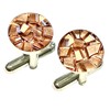 Silver Cufflinks, Silver and Copper Cufflinks, gifts for him, Copper