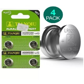 Tianqiu 4 Pack Exp 2027 NEW AG7 395 LR57 LR927 SR57 195 GP95A SR927W 1.5 Watch Battery