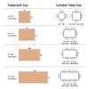 Home Brilliant 6ft Table Cloth, Solid Checker Tablecloth, Table Covers