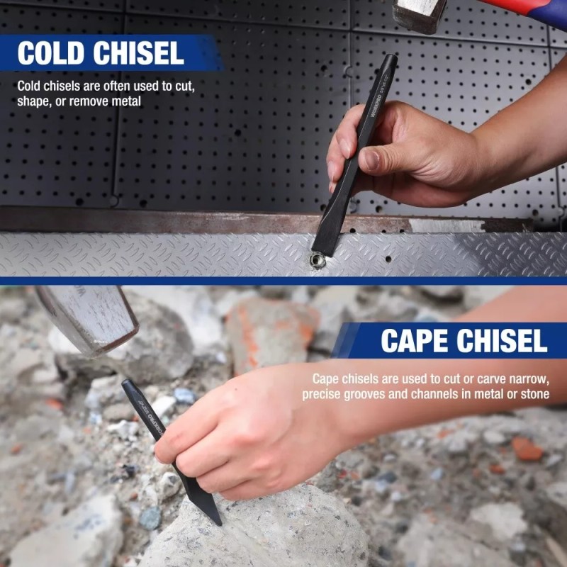 WORKPRO 30PIECE Heavy Duty Punch Chisel Taper/Center/P