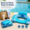 2-Pack Inflatable Pool Chairs for Adults – Floating Hammock Loungers