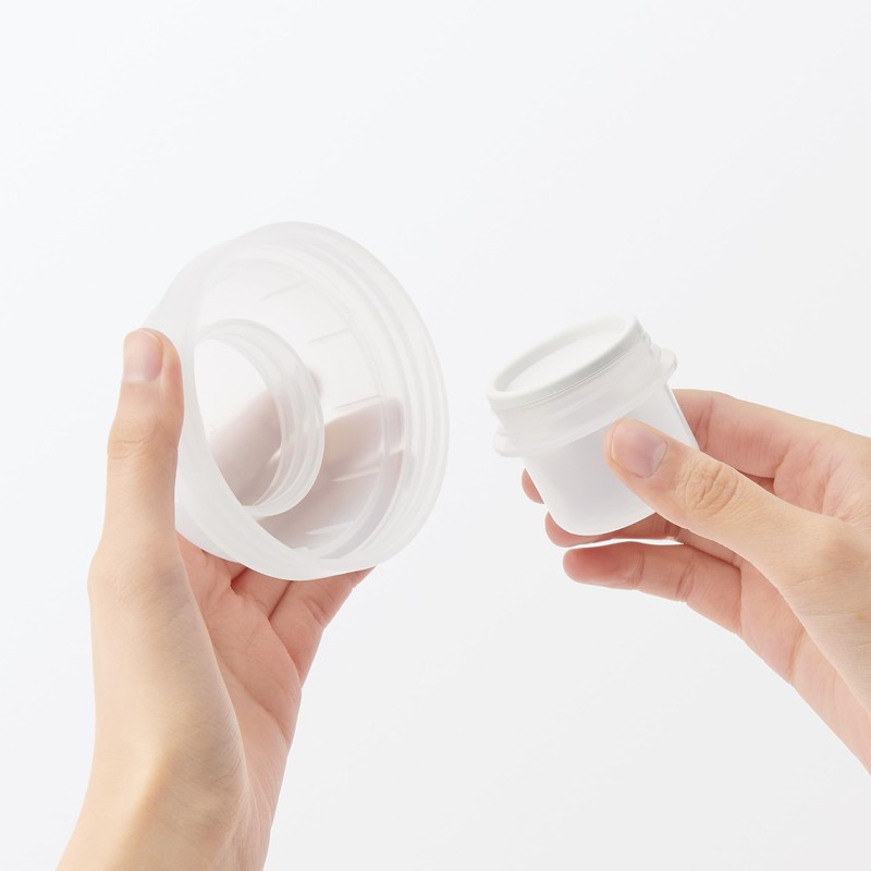 MUJI 84683848 Lunch Capsule with Topping Cup, Clear, 11.8 fl