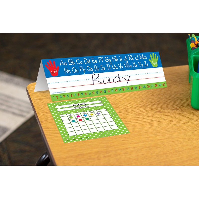 Teacher Created Resources 5723 Left Right Alphabet Tented Name Plate