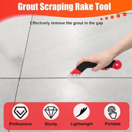 Grout Scraper, Set of 9 Tile Grout Scrapers, Includes 7 Replacement Blades and 1 Corner Saw, Tile Cleaning Blade, Razor Blade