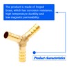 Tnuocke 2pcs Metaland Brass 5/16" Hose Barb 3 Way Union