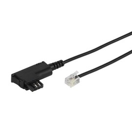 Vivanco Telephone Connection Cable TAE-F Male to RJ 11 Male Black