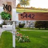 5" Floating House Number, Metal Modern House Numbers, Garden Door