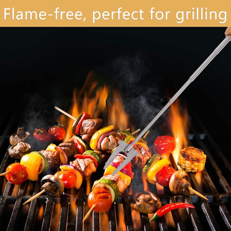 Marshmallow Roasting Sticks, 32 Inch Long Stainless Steel Smores Sticks