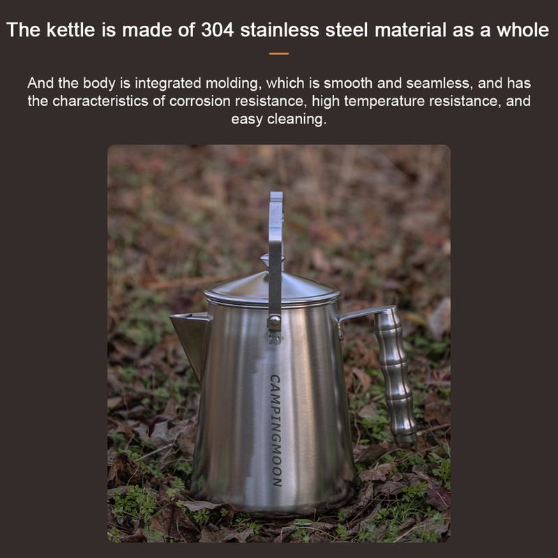 Milk Kettle Stainless Steel Large Capacity Kettle Camping Picnic Teapot