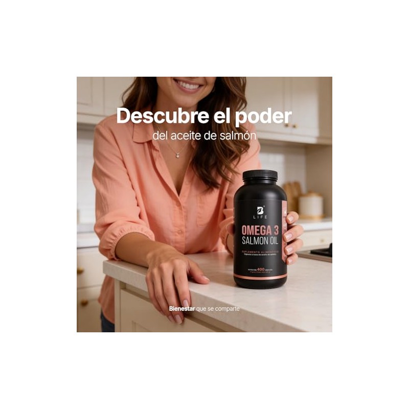 B Life Omega 3 Aceite Puro de Salmón 400 cápsulas