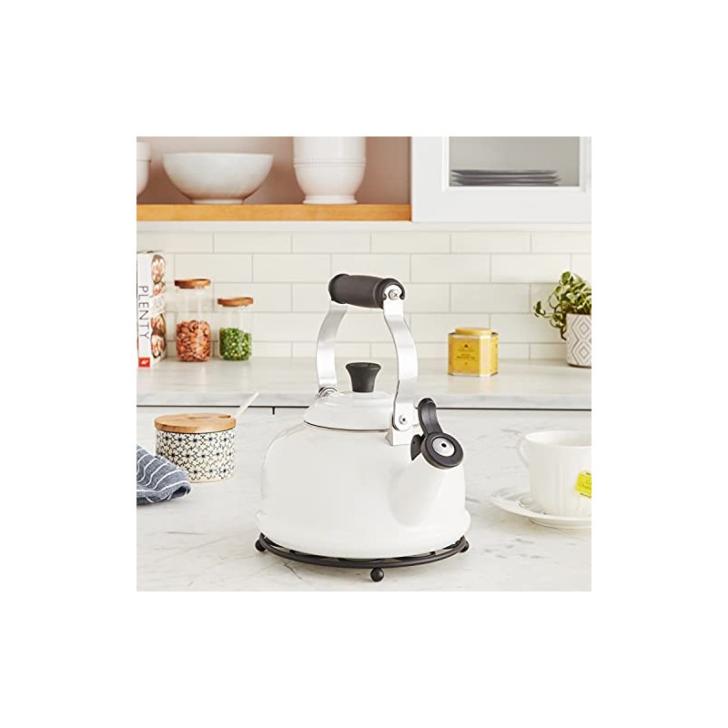 Le Creuset Enamel On Steel Whistling Tea Kettle, 1.7 qt.,