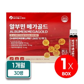 Iljin Healthcare Albumin Mega Gold Fermented Pig Placenta Sheep Placenta Powder Liquid 25ml x 30 bottles (1 box) Complete with one bottle per day / 일진헬스케어 알부민 메가골드 발효돈태반 양태반분말 액상 25ml x 30병(1박스) 하루 한 병으로 완성