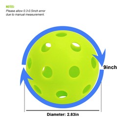 9 Pack Plastic Baseballs Practice Balls Hollow Softball Training Balls Lightweight Batting Practice Balls Plastic Softballs for Hitting Indoor Outdoor (Chartreuse,9pcs)