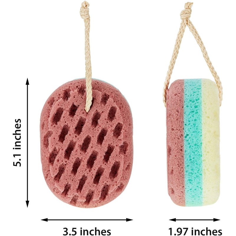 Esponja de Baño Suave Exfoliante 5 Piezas en Colores Aleatorios