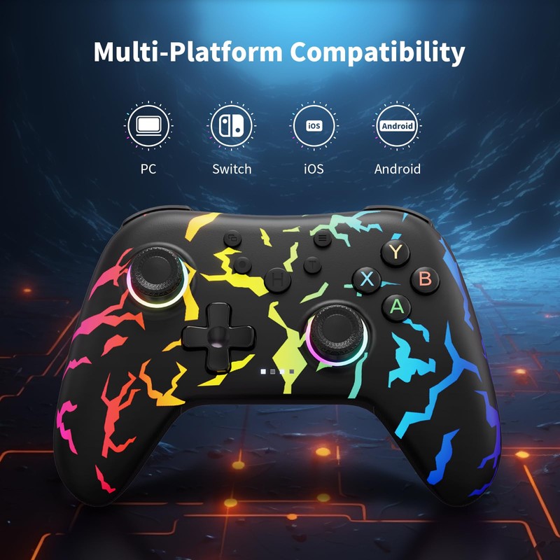 AceGamer 2.4G Wireless Bluetooth Controller für Windows PC/Switch/Stem/iOS/Android，PC Gamepad Joystick