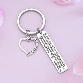 DZOSW Religious Charms Gifts For Christian Women Gifts Bible Jewelry Faith Based Gifts Biblical Keyring Bible Verse Keychain Catholic Gift For Church Gifts Easter Day Jewelry