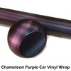 AuMoHall Chameleon Dark Purple to Charming Blue Carbon Fiber Car