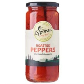 Cypressa Roasted Red Peppers 465g - Roasted red Peppers Have a deep Flavour which can be Served on its own, in Salads, Sandwiches, or Added to an antipasti Platter.
