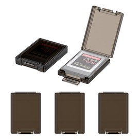 KIWIFOTOS 6 Pack CFexpress Type-B/XQD Memory Card Case Translucent Black Plastic Storage CFB Anti-Shock Card Holder (Case Only)