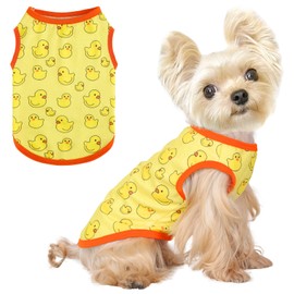 Dog Shirt Vest Dog Clothes for Small Dogs Boy Girl Stretchy Summer Puppy T-Shirts Soft Breathable Lightweight Dog Sweatshirt Pet Cat Outfit