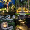 APONUO Solar Spot Lights Outdoor 4-in-1 Solar Landscape Lights Dusk