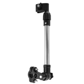 Alomejor Bicycle Umbrella Stand Retractable Umbrella Holder Stainless Steel Adjustable Bicycle Retractable Umbrella Frame Stand for Bicycle Wheelchairs Pram