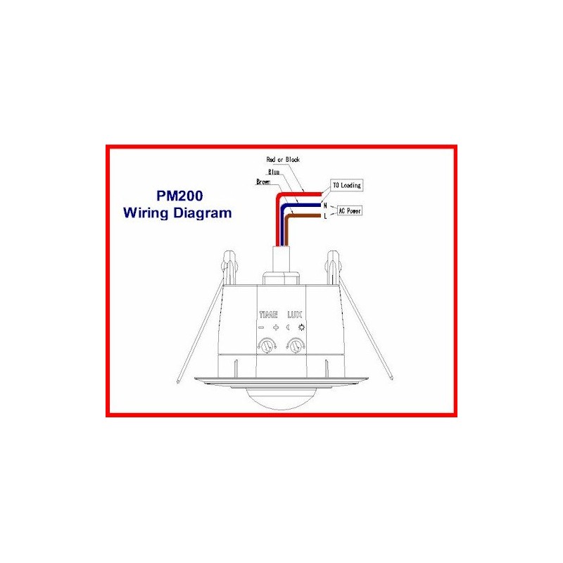 LE Electronics PM200 "HIGH POWER" (up to 2000W) Recessed Sensor