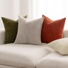 MIULEE Pack of 4 Throw Pillow Covers 18x18 Inch Soft