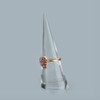 Luzen 2Pcs Acrylic Jewelry Ring Holder - Cone Shape Single