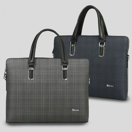 Office look office worker brief bag satchel bag luxury messenger bag Blue
