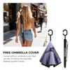 Wxjiahetai Inverted Umbrella, 49 Inch Double-Layer Vented Reverse Umbrella, Windproof