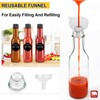 GMISUN Hot Sauce Bottles 5 oz, 24 Pack Vanilla Extract