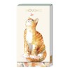 Punch Studio Watercolor Pets Ginger Cat, Tall Notepad, 75 Sheets