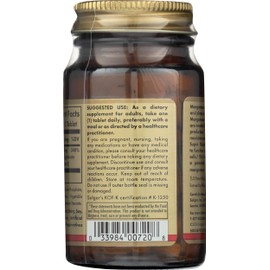 Chelated Manganese Solgar 100 Tabs