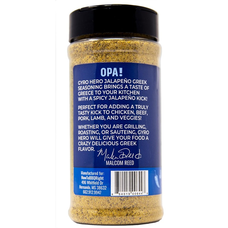 Malcom's Gyro Hero Jalapeno Greek Seasoning | Add a Tasty