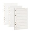Multibey A6 Refill Paper 3-Pack - 6-Hole Loose Leaf Binder