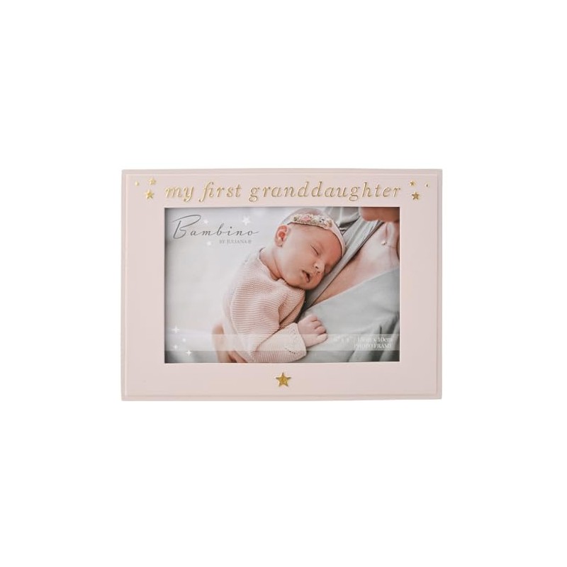 Bambino by Juliana Pink Rectangular Horizontal Picture Photo Frame 6"
