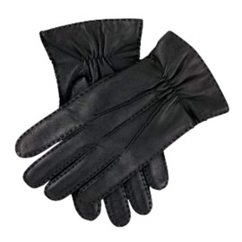 DENTS Men's Premium Kangaroo Leather Cashmere Lined Gloves Winter Gift - Black - Small