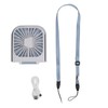 Foldable Necklace Fan Folding Digital Desktop Mobile Phone Holder Small