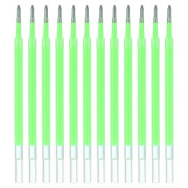 PATIKIL Gel Pen Refills, 12 Pcs 0.8mm Medium Point Pastel Coloring Gel Ink Pen Replace Refills for Retractable Click Pens Writing Drawing Doodling Office Study Classroom Supplies, Green