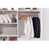 Quality Wooden Hangers - Slightly Curved Hanger Set - Solid