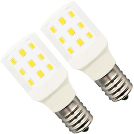LIENNGKE Led Bulbs KEI D28X KEL 2816X 3W Refrigerator Bulb Replacement D28M 2815 Freezer Light 100-265v E17 3.8w 40w Halogen Equivalent Daylight White Pack of 2