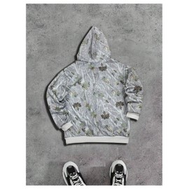 SOLY HUX Women's Camo Hoodies Long Sleeve Shirts Drop Shoulder Loose Hooded Sweatshirts Streetwear Green Camo Medium