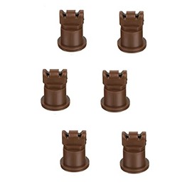 Pack of 6 - TeeJet AI Turbo TwinJet Brown Flat Spray Tip Rated 0.5 GPM @ 40 PSI Farmer Bob's Parts AITTJ60-11005VP