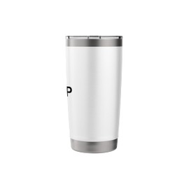 Creative Minimalist Typography Design "Jump" Stainless Steel Insulated Tumbler