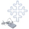 70in Neon Sign Romantic Christmas Snowflake Battery USB Powered LED