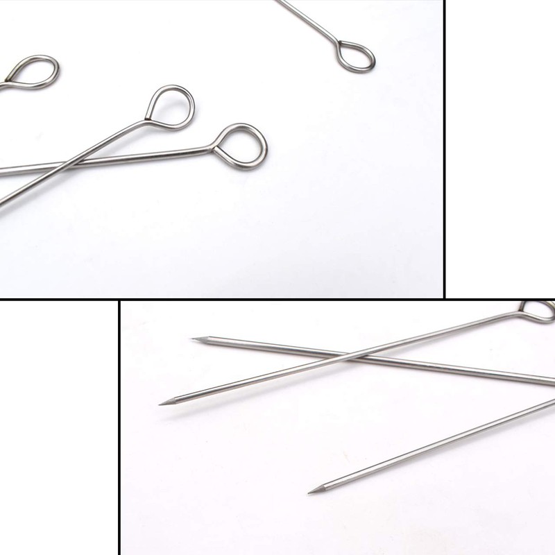 HONSHEN Turkey Lacers for Trussing Turkey 6 inches Stainless SteelSet